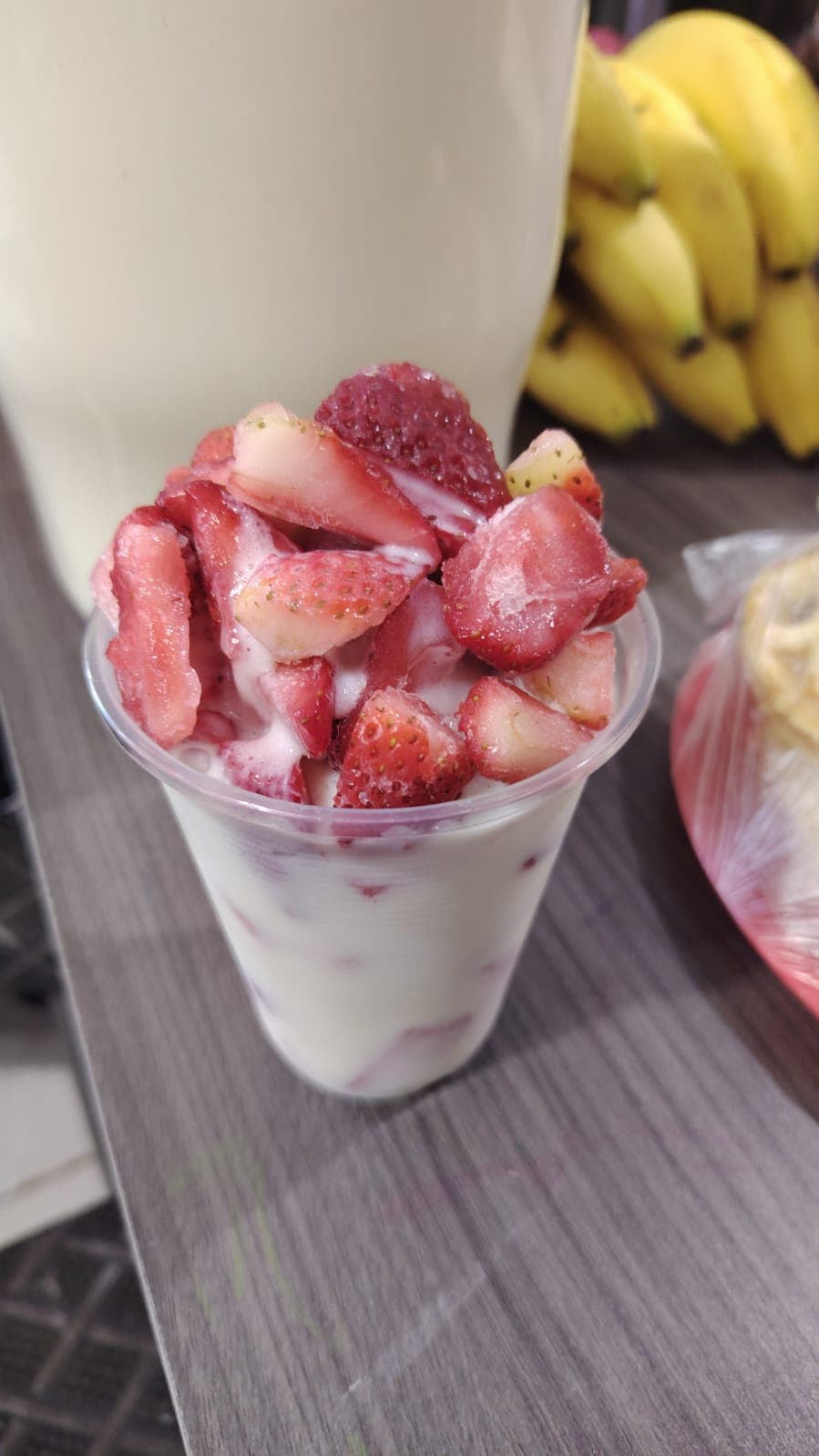 Fresas con crema